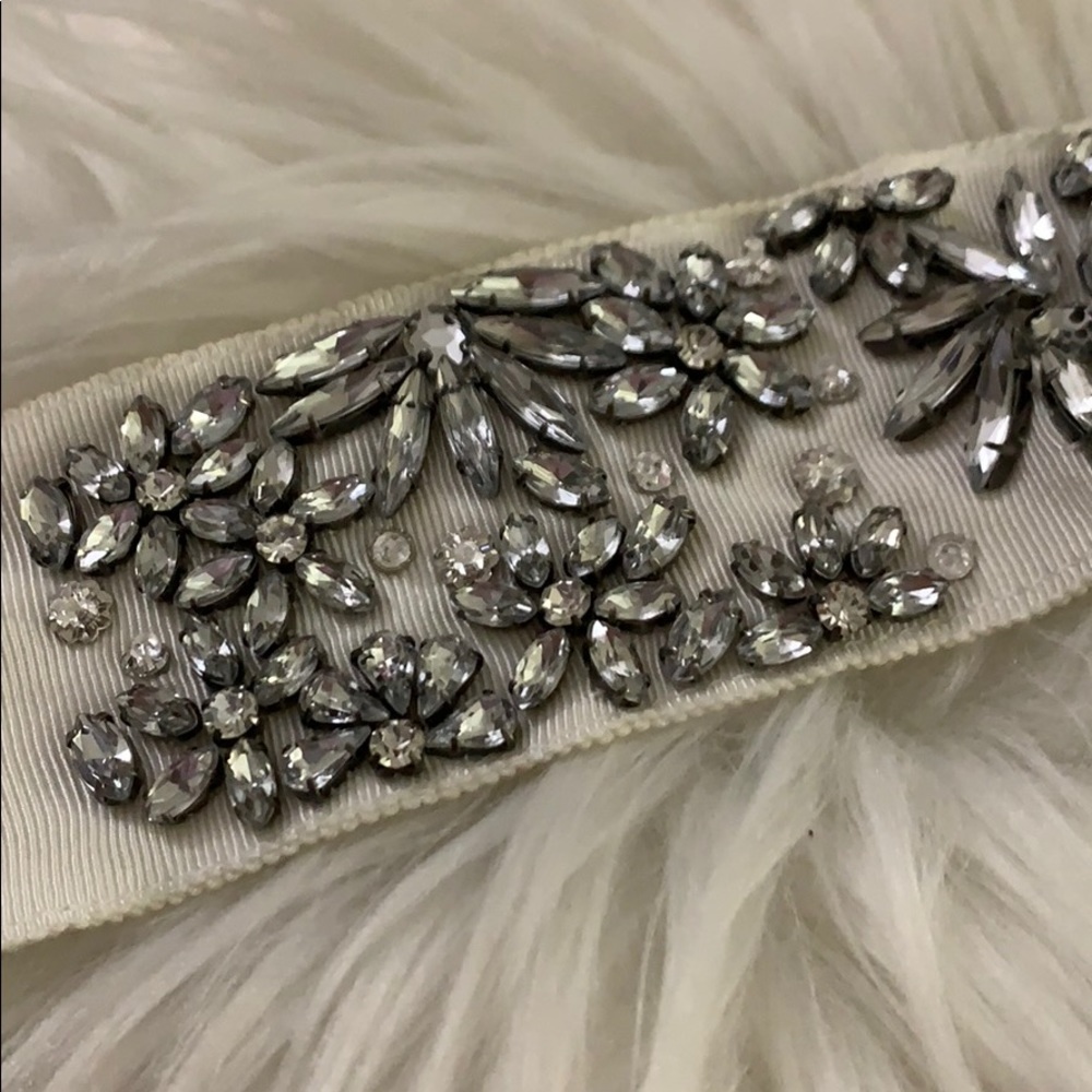 J.Crew Bridal Crystal Embellished Belt - Picture 2 of 3